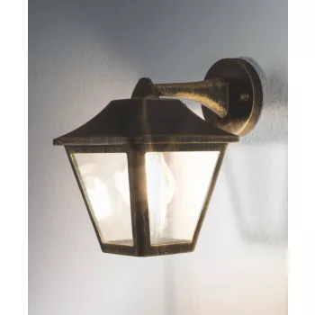LEDVANCE Endura TRADITION fali lámpa kültéri fekete, IP44, E27 foglalat, alumínium ház, 230mm magas