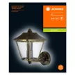 LEDVANCE Endura TRADITION fali lámpa kültéri fekete, IP44, E27 foglalat, alumínium ház, 260mm magas