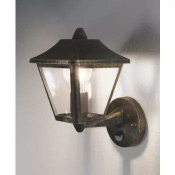 LEDVANCE Endura TRADITION fali lámpa kültéri fekete Classic, szenzoros, IP44, E27 foglalat