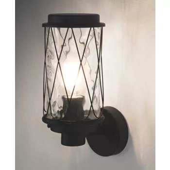 LEDVANCE Endura CAGE fali lámpa kültéri fekete, IP44 védelem, E27 foglalat, 303mm magas