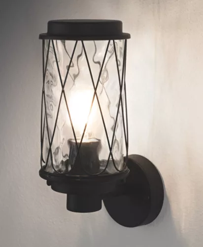 LEDVANCE Endura CAGE fali lámpa kültéri fekete, IP44 védelem, E27 foglalat, 303mm magas