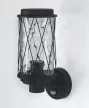 LEDVANCE Endura CAGE fali lámpa kültéri fekete, szenzoros, IP44 védelem, E27 foglalat