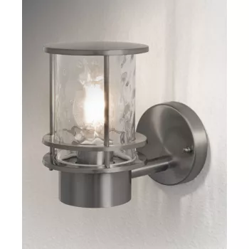 LEDVANCE Endura POST fali lámpa kültéri, IP44, E27 foglalat, rozsdamentes acél ház, 193mm magas