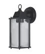 LEDVANCE Endura LANTERN fali lámpa kültéri fekete, IP23, E27 foglalat, 293mm magas