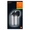 LEDVANCE Endura LANTERN fali lámpa kültéri fekete, IP23, E27 foglalat, 293mm magas