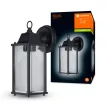 LEDVANCE Endura LANTERN fali lámpa kültéri fekete, IP23, E27 foglalat, 293mm magas