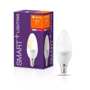 LEDVANCE SMART+ LED gyertya izzó, okos Zigbee, 5W, 2700K, E14 foglalat, 470lm, 8421