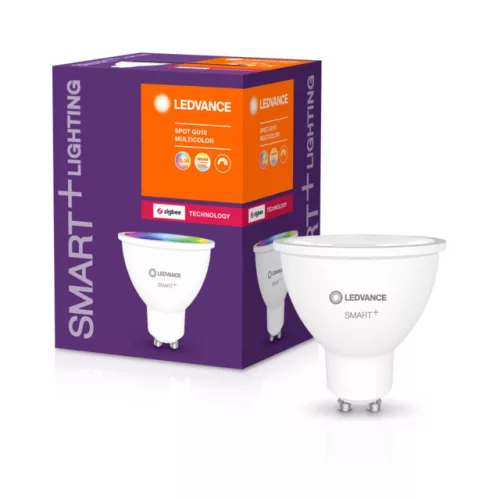 LEDVANCE SMART+ LED spot Zigbee, GU10 foglalat, 5W, 2700K, 350lm, meleg fehér, 58mm hosszú