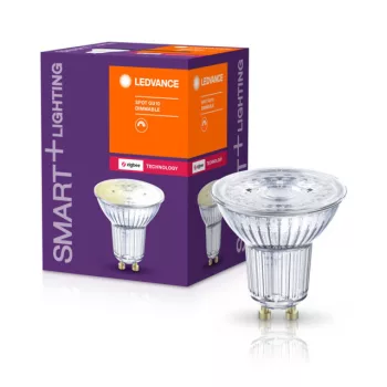 LEDVANCE SMART+ LED spot Zigbee, GU10 foglalat, 5W, 2700K, 350lm, 50mm átmérő, meleg fény