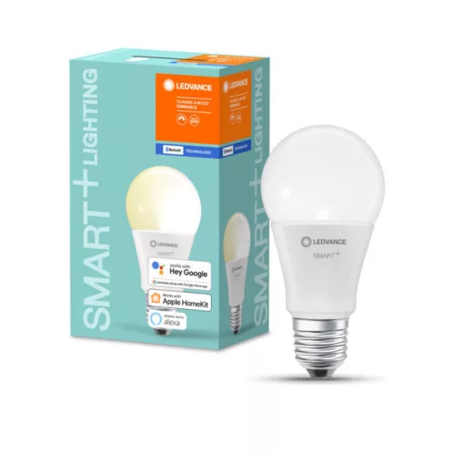 LEDVANCE SMART+ LED izzó, okos Bluetooth, 9W, 2700K, E27 foglalat, 806lm, 120mm hosszú
