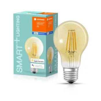 LEDVANCE SMART+ LED izzó, okos Bluetooth, filament, 6W, 2400K, E27 foglalat, 725lm, 60mm átmérő