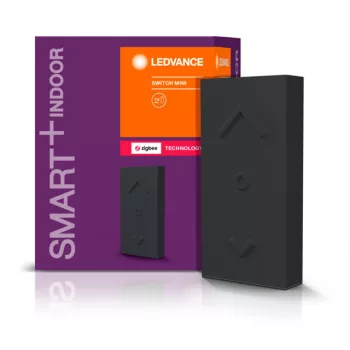LEDVANCE SMART+ Zigbee kültéri kapcsoló Switch Mini fekete, IP44 védettséggel, hangvezérelhető