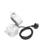 LEDVANCE SMART+ Zigbee kültéri okos dugalj, IP44 védettséggel, hangvezérelhető, 98mm széles