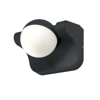 LEDVANCE Endura SPHERE fali lámpa kültéri sötétszürke, 8W, 3000K, IP44, 600lm, LED modul