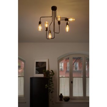 LEDVANCE mennyezeti lámpa beltéri fekete, IP20 védelem, E27 foglalat, 610mm magas