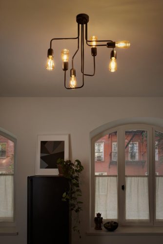 LEDVANCE mennyezeti lámpa beltéri fekete, IP20 védelem, E27 foglalat, 610mm magas