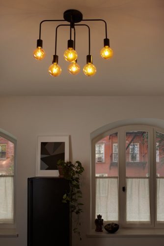 LEDVANCE mennyezeti lámpa beltéri fekete, IP20 védelem, E27 foglalat, 425mm magas