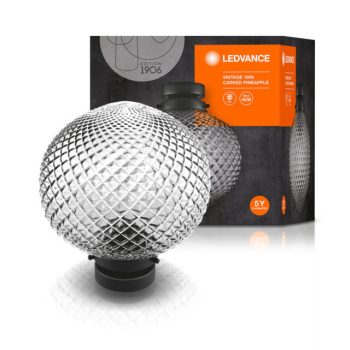 LEDVANCE mennyezeti lámpa beltéri, IP20 védelem, E27 foglalat, üveg ház, 265mm magas