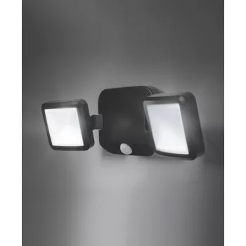 LEDVANCE LED fényvető kültéri fekete, szenzoros, 10W, 4000K, IP54, 480lm, LED modul