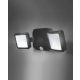 LEDVANCE Battery LED Spotlight Double Black, kültéri, fekete LED SPOT reflektor fény- és mozgásérzékelővel, 10 W, foglalat: LED modul, IP54 védelem, 4000K színhőmérséklet, 480lm fényerő, 2 év garancia, 4058075227361