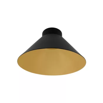 LEDVANCE Vintage 1906 Cone beltéri lámpaernyő fekete/arany, 219mm átmérő, retro stílusú