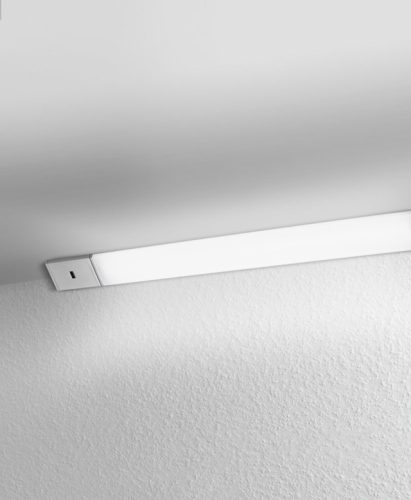 LEDVANCE Cabinet LED Corner 550, beltéri, szürke bútor alatti pultmegvilágító lámpa, 7.5 W, foglalat: LED modul, IP20 védelem, 3000 K színhőmérséklet, 480 lm fényerő, 3 év garancia 4058075227958