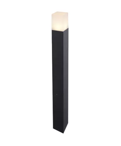 LEDVANCE Bollard oszloplámpa kültéri fekete Sq, IP54 védelem, GU10 foglalat, 800mm magas