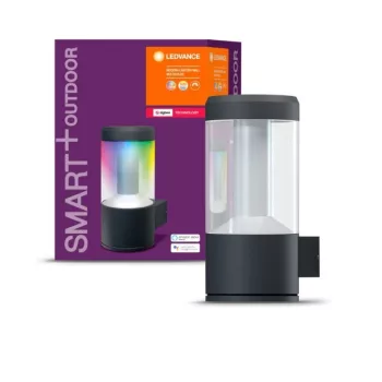 LEDVANCE SMART+ fali lámpa kültéri fehér, okos Zigbee, hangvezérelhető, 12W, 2000-6500K, IP44, 650lm