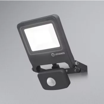 LEDVANCE Endura FLOOD LED fényvető kültéri fehér, szenzoros, 20W, 3000K, IP44, 1700lm, szürke