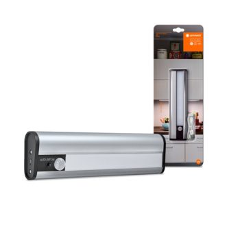 LEDVANCE Linear LED fény- és mozgásérzékelő beltéri ezüst, akkumulátoros, USB-C töltés, 1W, 4000K