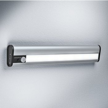 LEDVANCE Linear LED fény- és mozgásérzékelő beltéri ezüst, akkumulátoros, USB-C töltés, 1,5W, 4000K