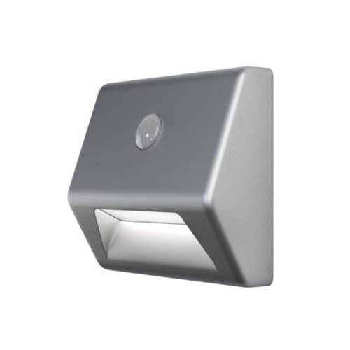 LEDVANCE NIGHTLUX Stair Silver, beltéri, ezüst LED lámpa fény- és mozgásérzékelővel, 3xAAA elemmel, 0.25 W, foglalat: LED modul, IP54 védelem, 4000 K színhőmérséklet, 10 lm fényerő, 2 év garancia, 4058075260757