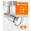 LEDVANCE LED spot mennyezeti/fali beltéri szürke, 3W, 2700K, IP20, GU10 foglalat, 240lm