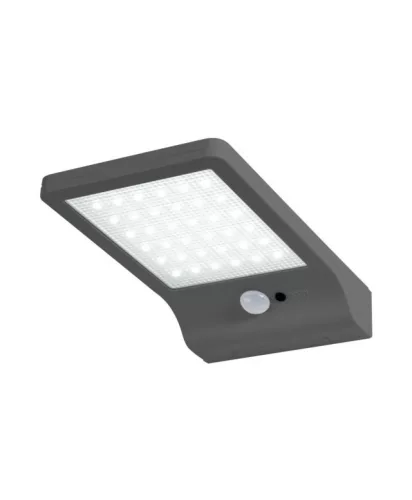 LEDVANCE napelemes kültéri lámpa ezüst, szenzoros, akkumulátoros, 3W, 4000K, IP44, 320lm