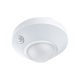 LEDVANCE NIGHTLUX Ceiling White, beltéri, fehér 86 mm átmérőjű, ezüst LED lámpa fény- és mozgásérzékelővel, 3xAAA elemmel, 1.7 W, foglalat: LED modul, IP20, 4000K színhőmérséklet, 105 lm fényerő, 2 év, 4058075270886