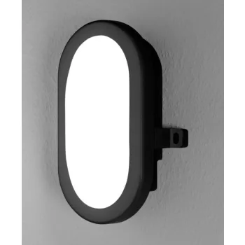 LEDVANCE Bulkhead por- és páramentes lámpatest kültéri fekete, 6W, 4000K, IP54, 450lm