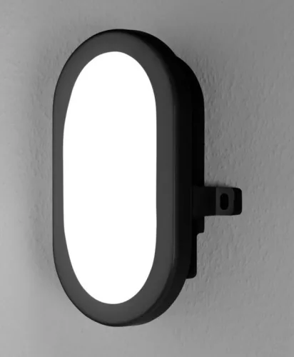 LEDVANCE Bulkhead por- és páramentes lámpatest kültéri fekete, 6W, 4000K, IP54, 450lm
