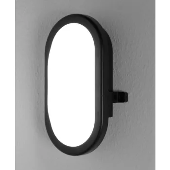 LEDVANCE Bulkhead por- és páramentes lámpatest kültéri fekete, 11W, 4000K, IP54, 800lm