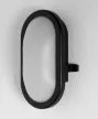 LEDVANCE Bulkhead por- és páramentes lámpatest kültéri fekete, 11W, 4000K, IP54, 800lm