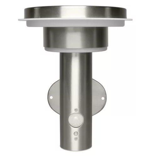 LEDVANCE napelemes kültéri lámpa acél, 6W, 3000K, IP44, 400lm, 50000 óra élettartam, 220mm magas