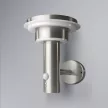 LEDVANCE napelemes kültéri lámpa acél, 6W, 3000K, IP44, 400lm, 50000 óra élettartam, 220mm magas
