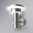 LEDVANCE napelemes kültéri lámpa acél, 6W, 3000K, IP44, 400lm, 50000 óra élettartam, 220mm magas