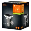 LEDVANCE napelemes kültéri lámpa acél, 6W, 3000K, IP44, 400lm, 50000 óra élettartam, 220mm magas