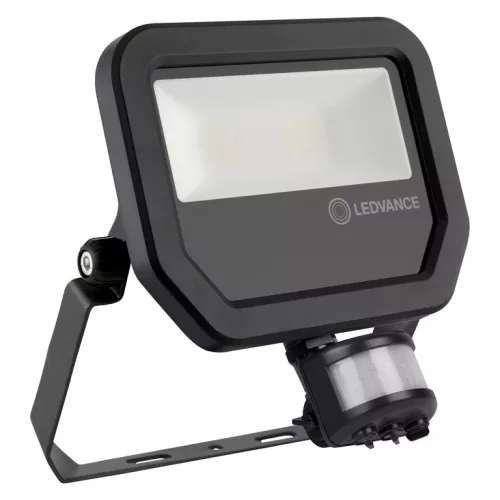 LEDVANCE Floodlight SENSOR LED fényvető fekete, 20W, 4000K, IP65, 2400lm, 70000 óra élettartam