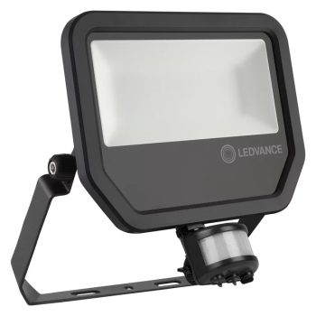 LEDVANCE Floodlight SENSOR LED fényvető fekete, 50W, 3000K, IP65, 5500lm, 70000 óra élettartam