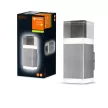 LEDVANCE Endura CRYSTAL fali lámpa acél, 9W, 3000K, IP44, 800lm, 25000 óra élettartam, 220-240V