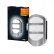 LEDVANCE Endura PLATE fali lámpa acél, 12W, 3000K, IP44, 600lm, 25000 óra élettartam, 220-240V