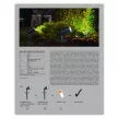 LEDVANCE SMART+ Garden 1 kerti lámpa kültéri fehér, okos WiFi, 4,5W, RGB állítható, IP65, 260lm