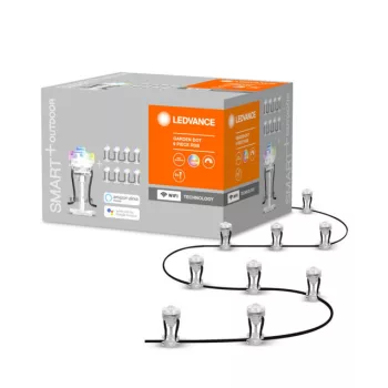 LEDVANCE SMART+ Garden 9 kerti lámpa, okos WiFi, hangvezérelhető, 2,5W, IP65, RGB állítható, 380lm