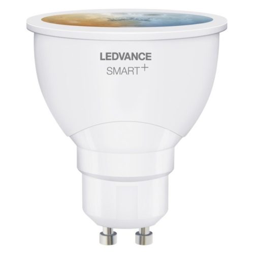 LEDVANCE SMART+ Bluetooth vezérlésű, LED fényforrás, SPOT GU10, szabályozható, 5 W-os, változtatható színhőmérséklet: fehér 2700-6500 K, 350 lm, IP20, 20 000 óra, GU10, hangvezérelhető 4058075485310